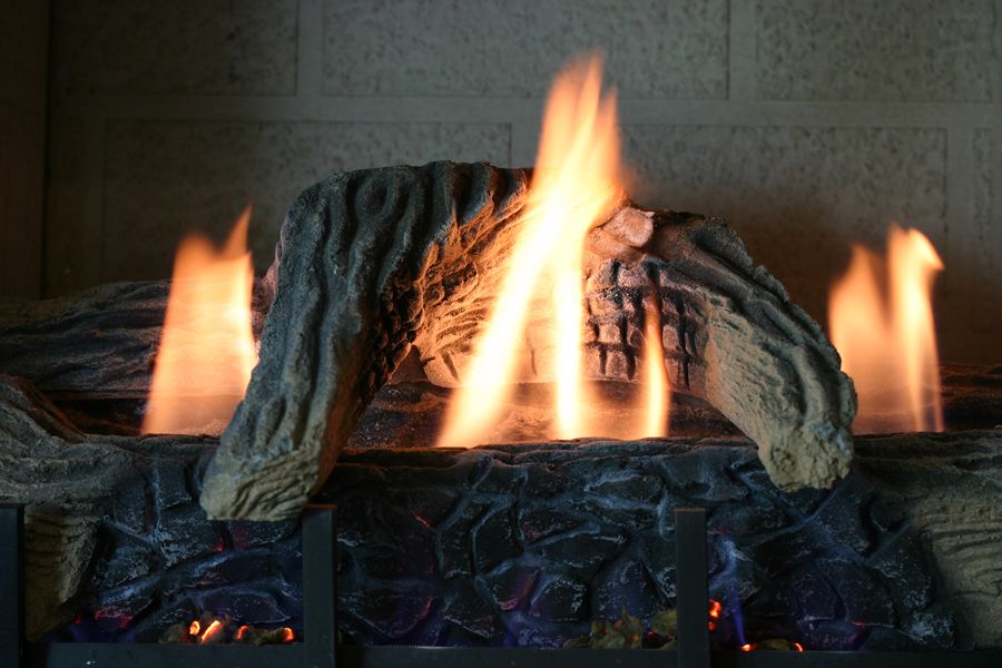 Image of a gas fireplace. Gas Fireplaces - Staying Safe.